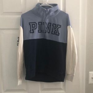 VS PINK xs quarter zip, worn good condition